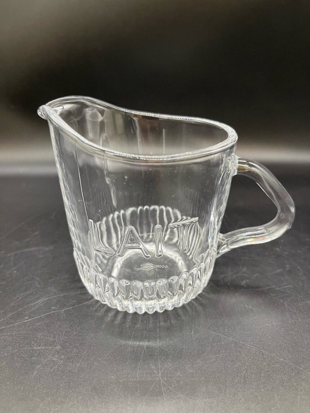 Anthropologie Crystal Glass Creamer LAIT French